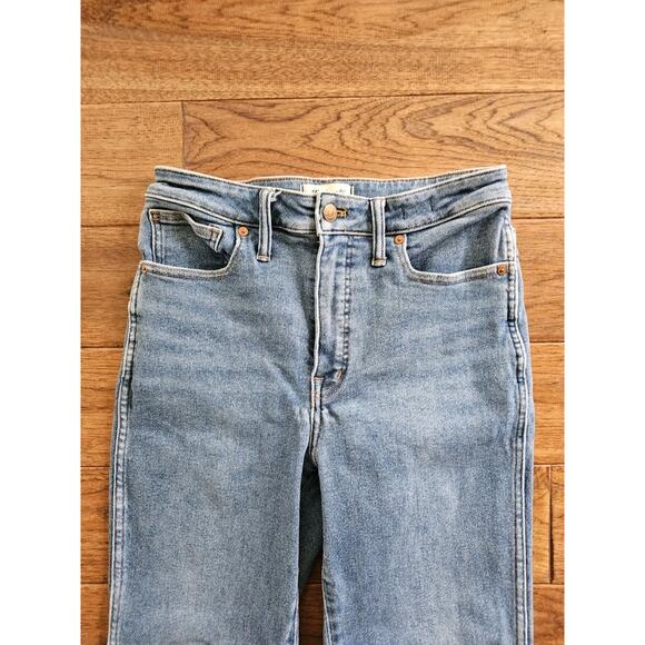 Madewell Curvy Stovepipe Jeans Women's Size 29 Blue Denim High Rise Medium Wash - Picture 2 of 10